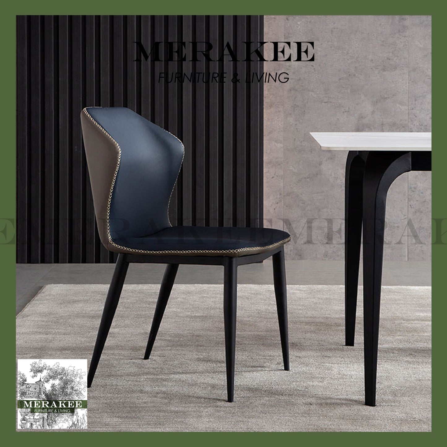 MERAKEE Dining Chair PU Leather Dining Room Furniture JCY002