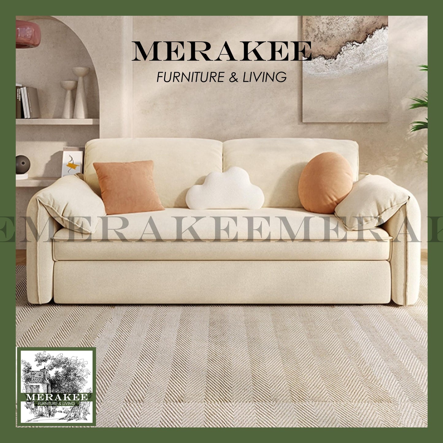 MERAKEE Multi Purpose Sofa Bed Color Solution Living Room Bedroom Furniture XC1961