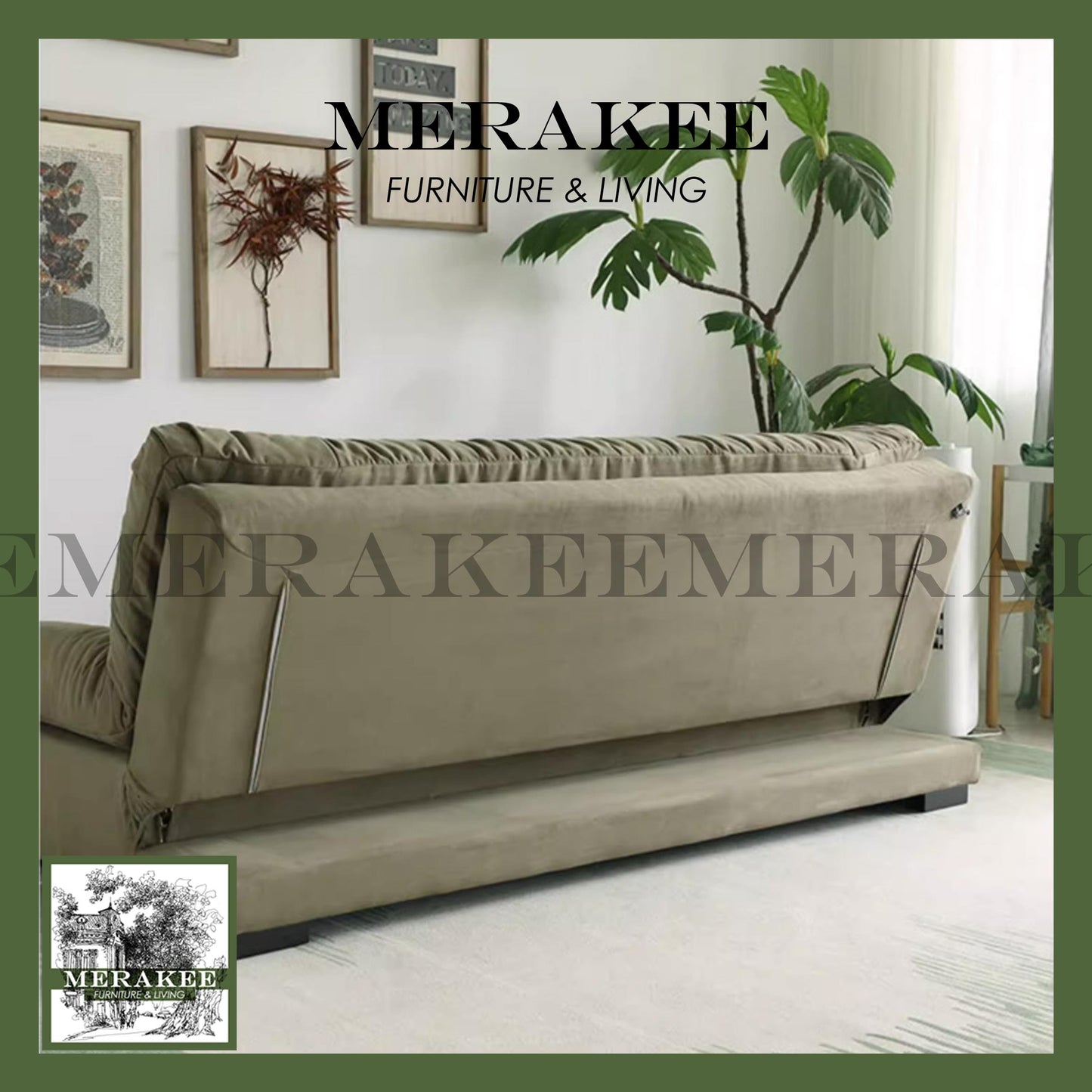 MERAKEE Multi Purpose Sofa Bed Color Solution Living Room Bedroom Furniture XC3856