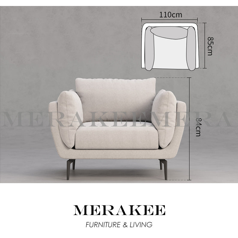 MERAKEE 1/2/3 Seater Sofa Solid Wood Color Solution Living Room Furniture JC806