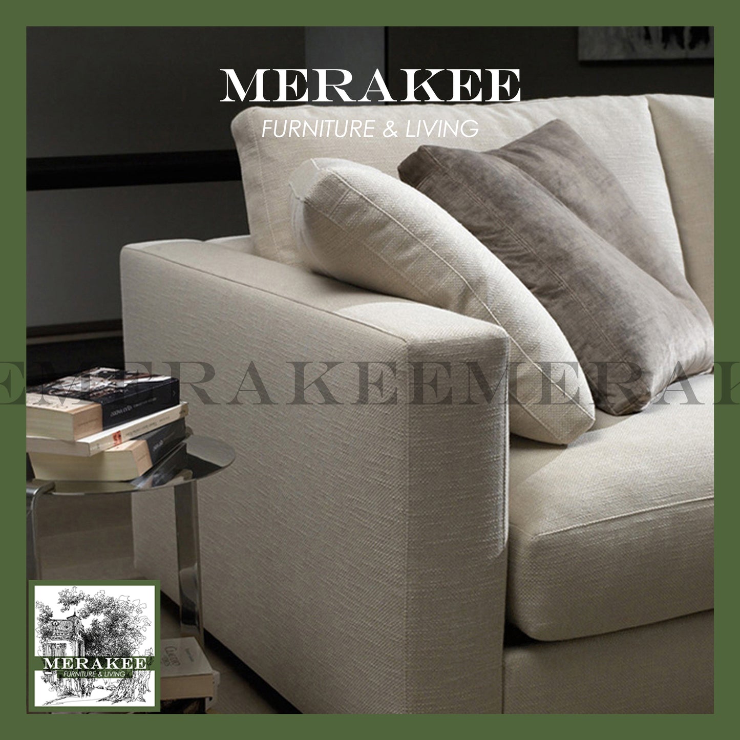 MERAKEE 1/2/3 Seater Sofa Solid Wood Color Solution Living Room Furniture JC561