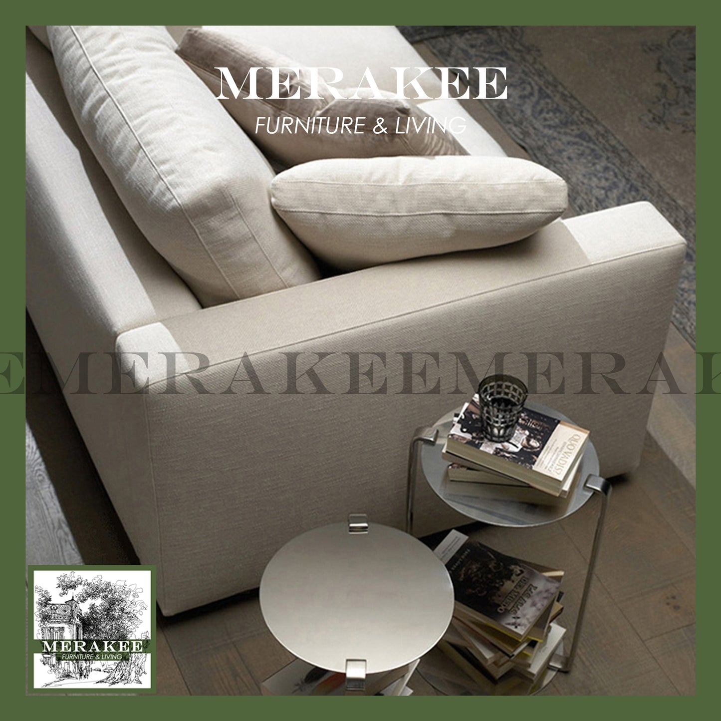 MERAKEE 1/2/3 Seater Sofa Solid Wood Color Solution Living Room Furniture JC561