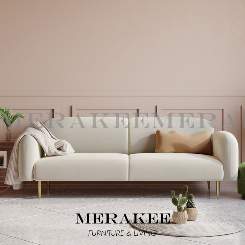 MERAKEE Velvet 1/2/3/4 Seater Sofa Color Solution Living Room Furniture JC998