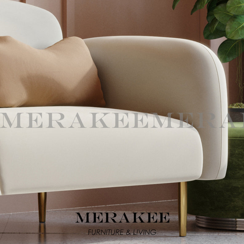 MERAKEE Velvet 1/2/3/4 Seater Sofa Color Solution Living Room Furniture JC998