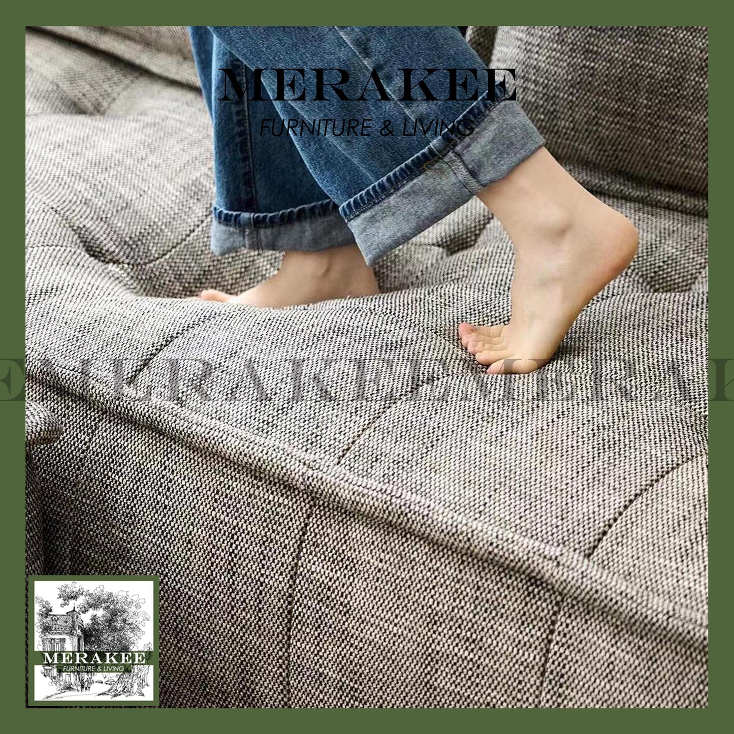 MERAKEE Compressed Modular/Sectional Sofa Firm Seat 5 Years Warranty High Flexibility T207