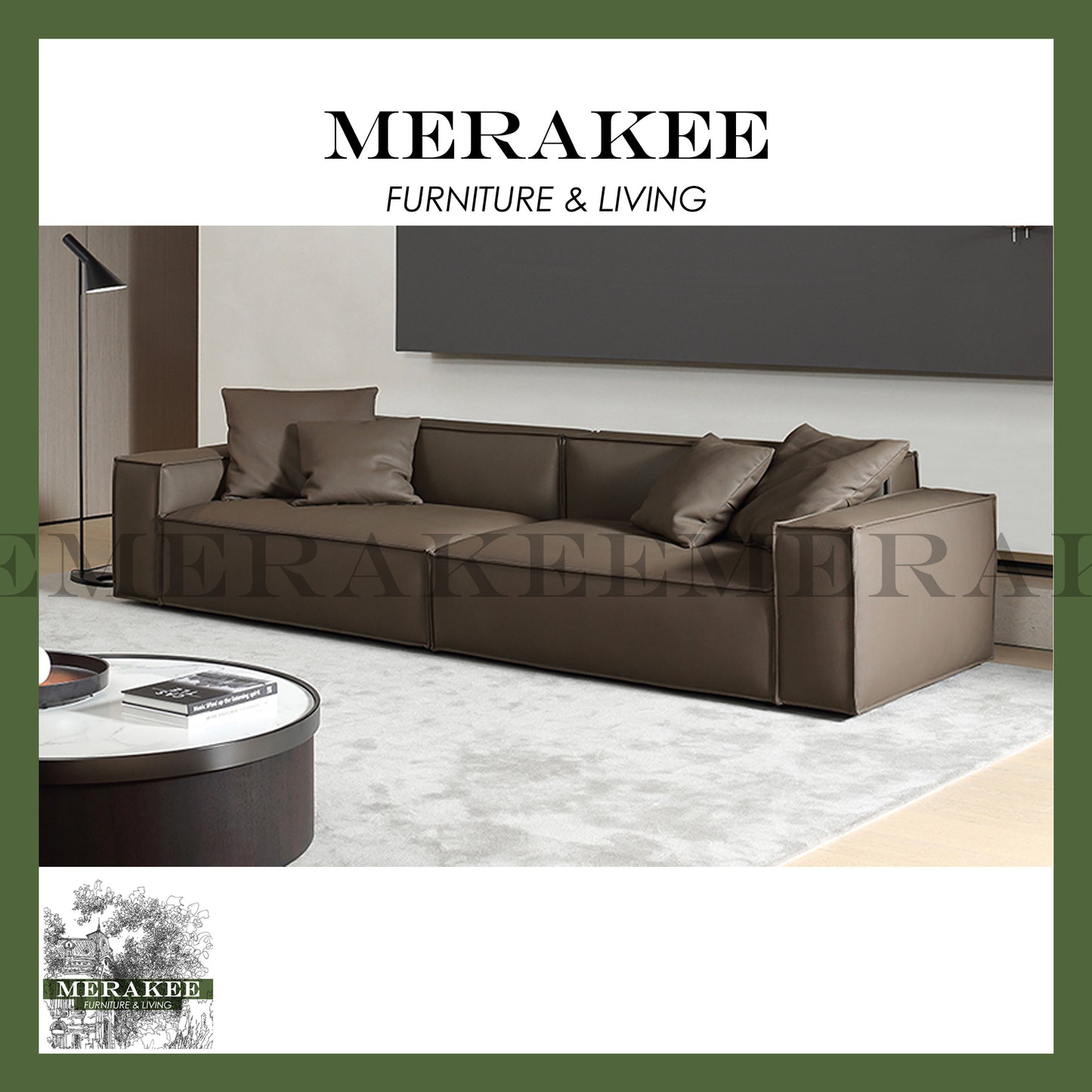 MERAKEE Leather 1/2/3/4 Seater Sofa Living Room Furniture XC818
