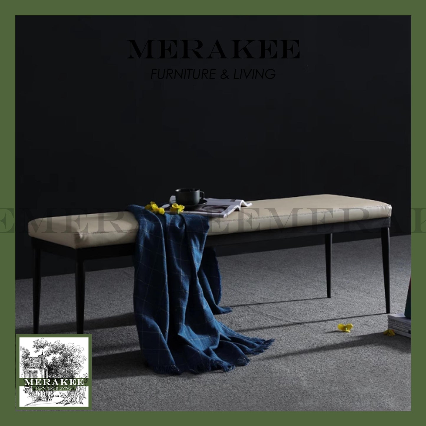 MERAKEE Dining Bench Changing Shoes Bench B40
