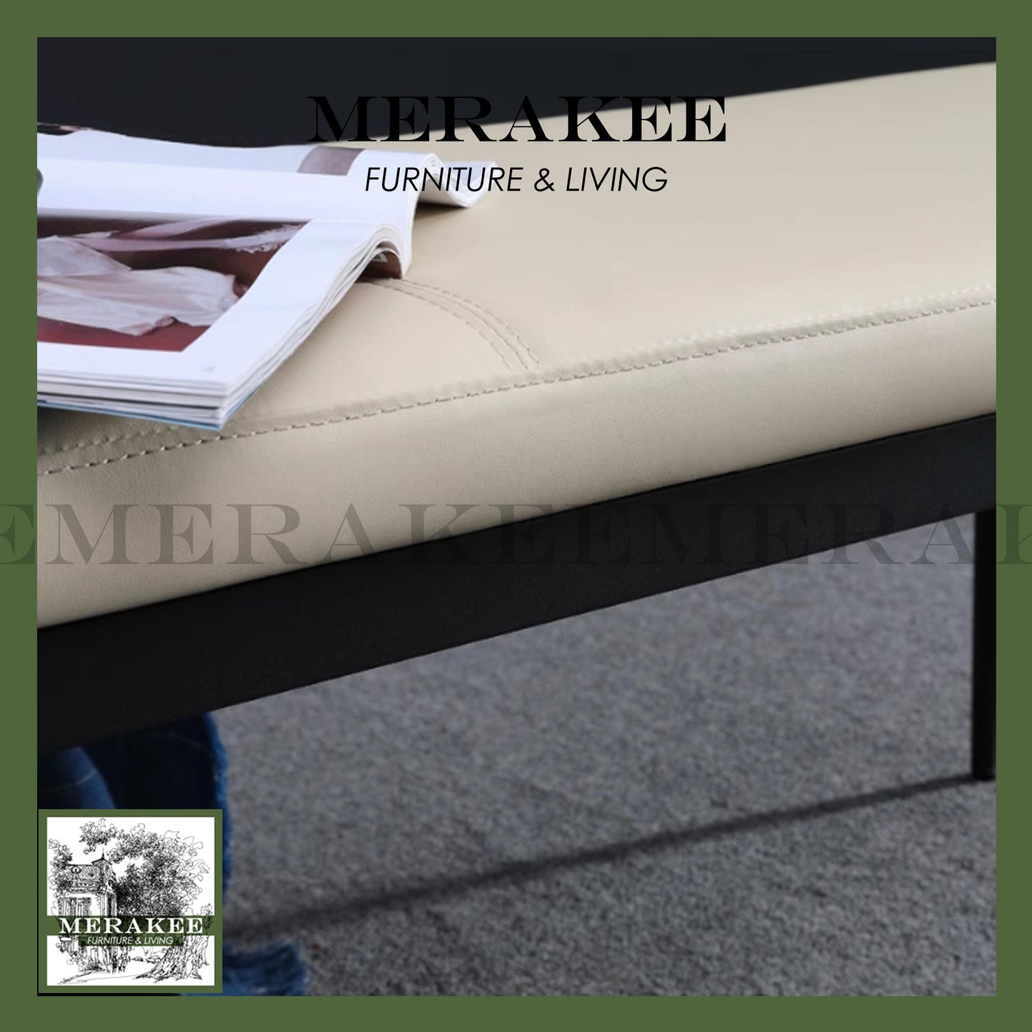MERAKEE Dining Bench Changing Shoes Bench B40