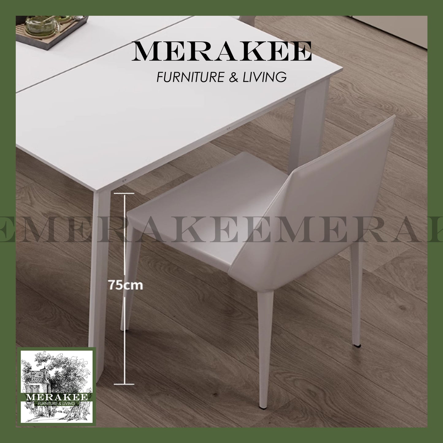 MERAKEE Extendable Customized Marble Like Sintered Stone Aluminum Alloy Stand Dining Table Dining Room Furniture F80