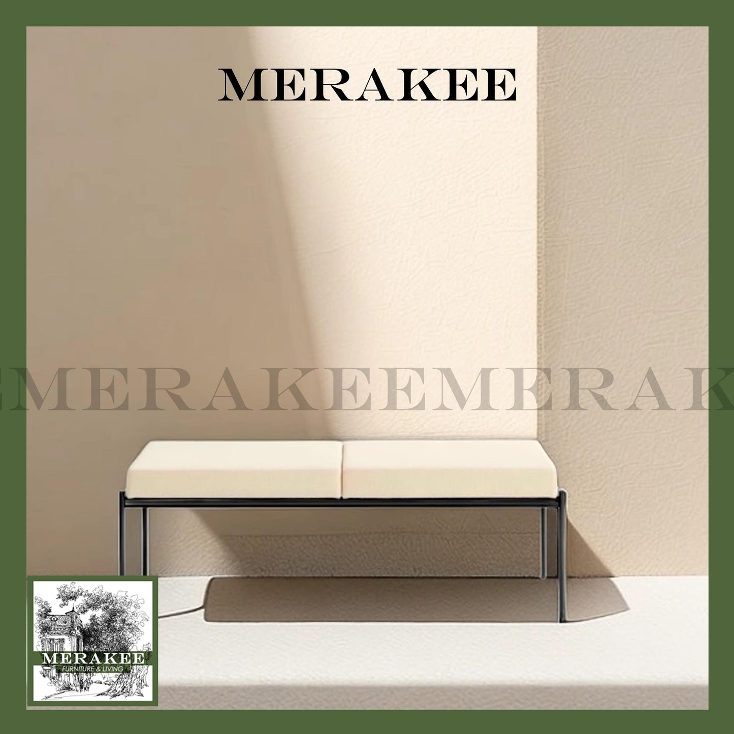 MERAKEE Dining Bench Changing Shoes Bench B46