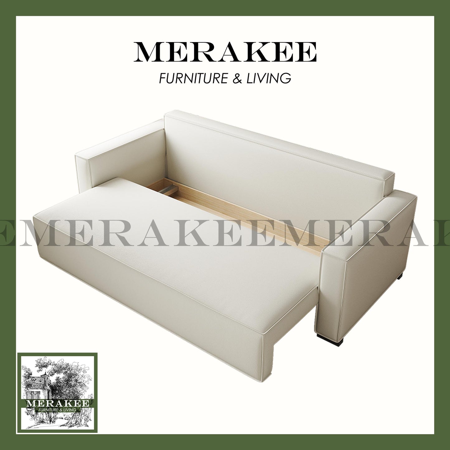 MERAKEE Multi Purpose Sofa Bed With Large Storage Color Solution Living Room Bedroom Furniture JM2206