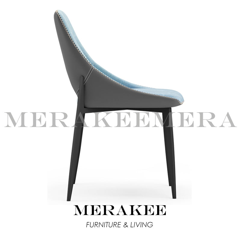MERAKEE Dining Chair PU Leather Technology Fabric Solid Wood Frame Dining Room Furniture JC20