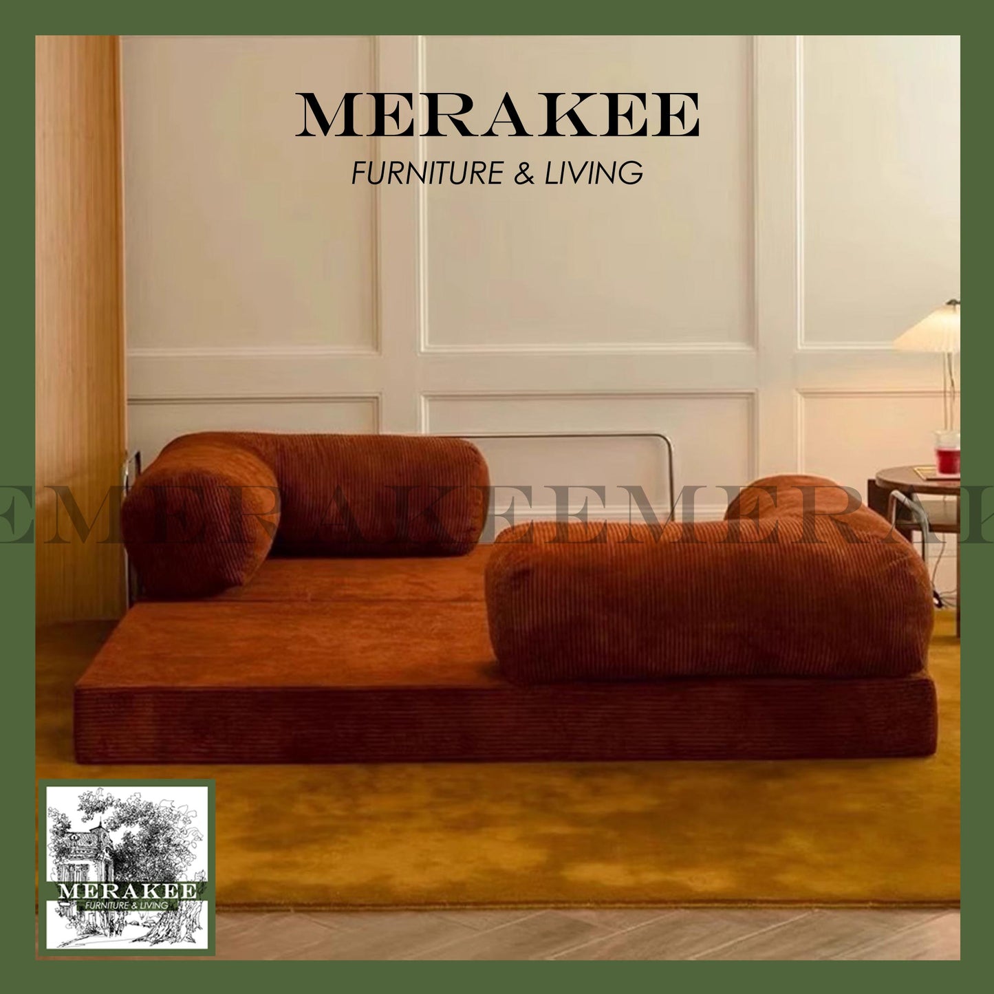 MERAKEE Compressed Multi-Functional Sofa 2/3 Seater Modular/Sectional Firm Seat High Flexibility C08
