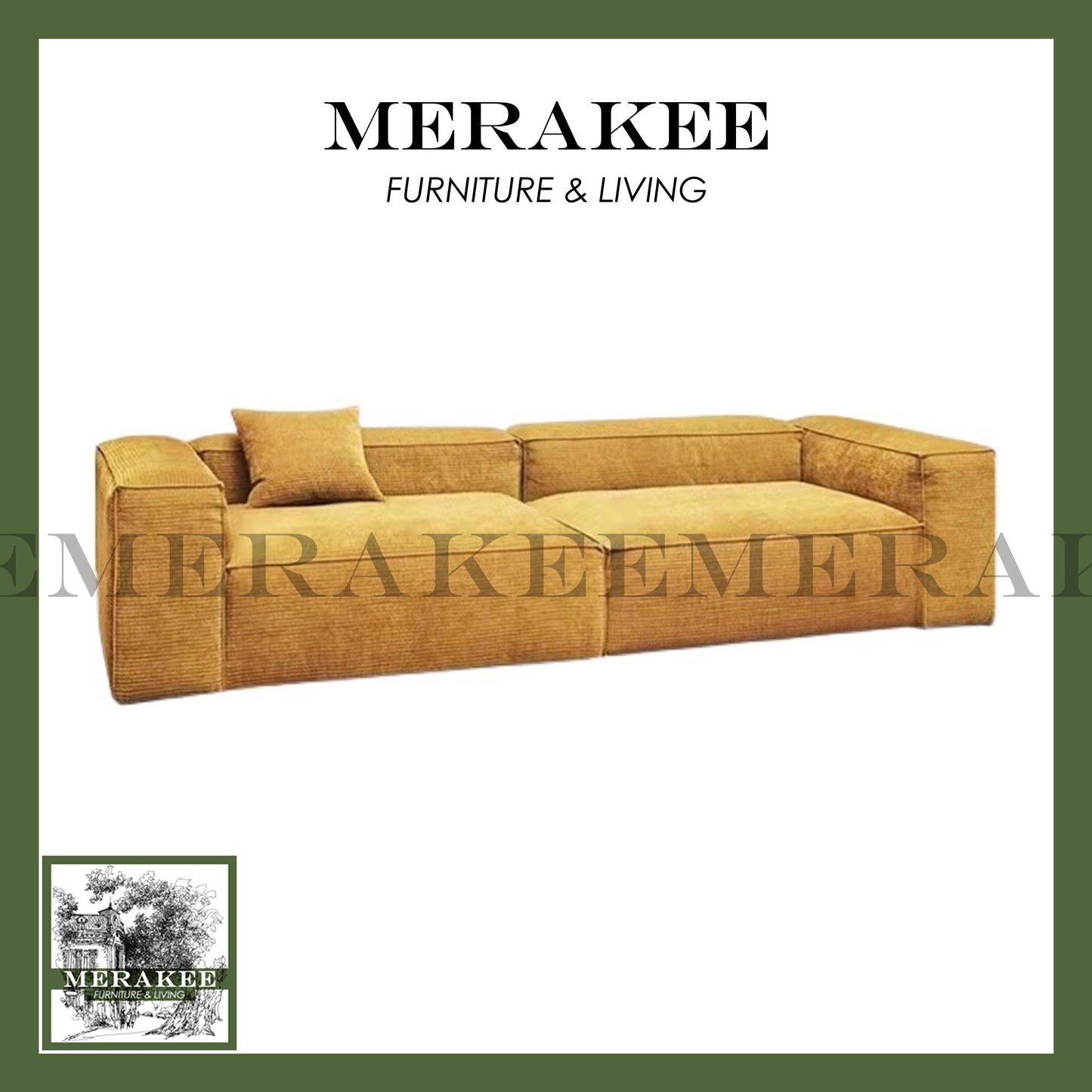 MERAKEE Compressed Sofa 3/4/4+ Seater Modular/Sectional Firm Seat High Flexibility C04