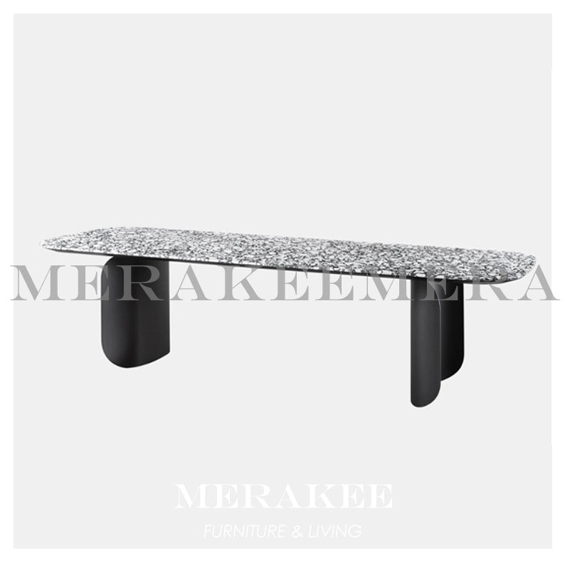 MERAKEE Customized Terrazzo Sintered Stone Dining Table Dining Room Furniture X1