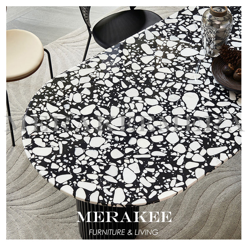 MERAKEE Customized Terrazzo Dining Table Dining Room Furniture X2