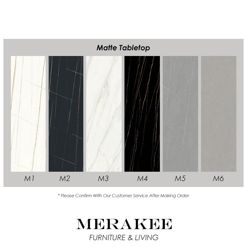 MERAKEE Customized Terrazzo Sintered Stone Dining Table Dining Room Furniture X1