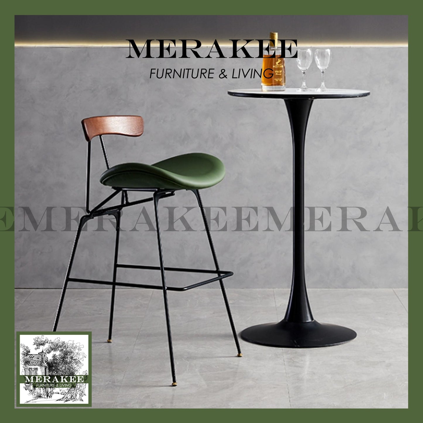 MERAKEE Bar Stool Chair BC03
