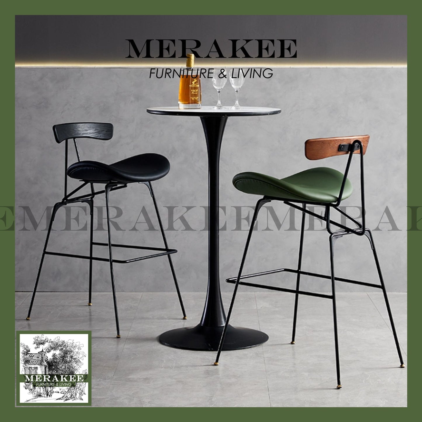 MERAKEE Bar Stool Chair BC03