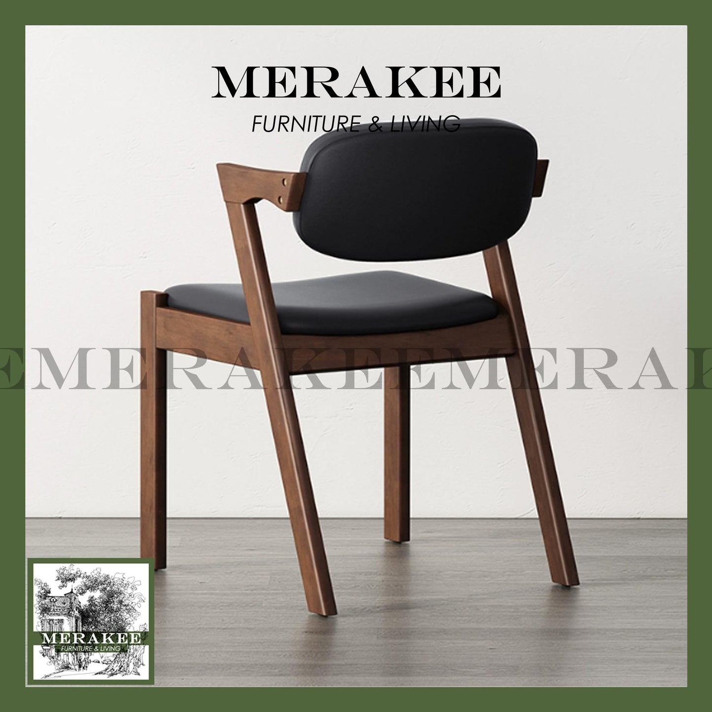 MERAKEE Dining Chair Solid Ashwood Dining Room Furniture JCY36