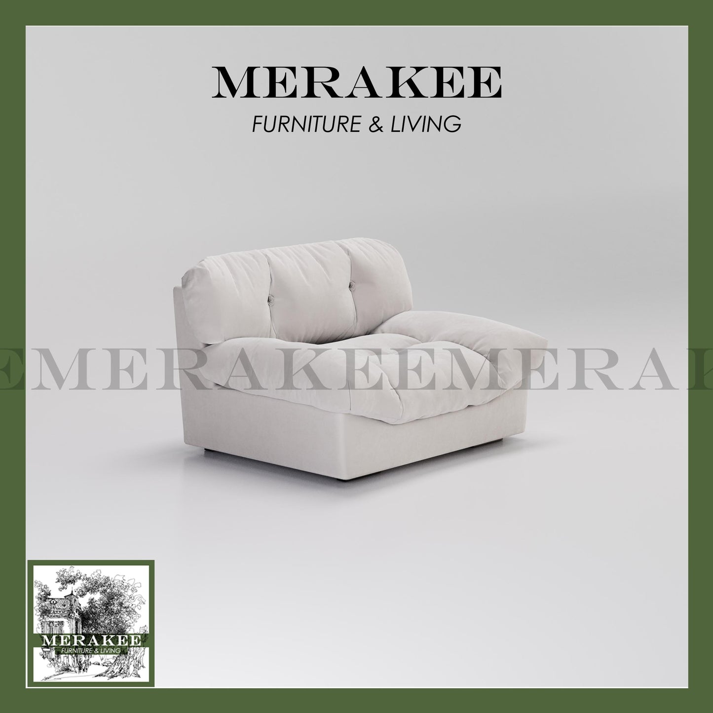 MERAKEE Fabric 1/2/3/4 Seater Cloud Sofa Color Solution Living Room Furniture JC083