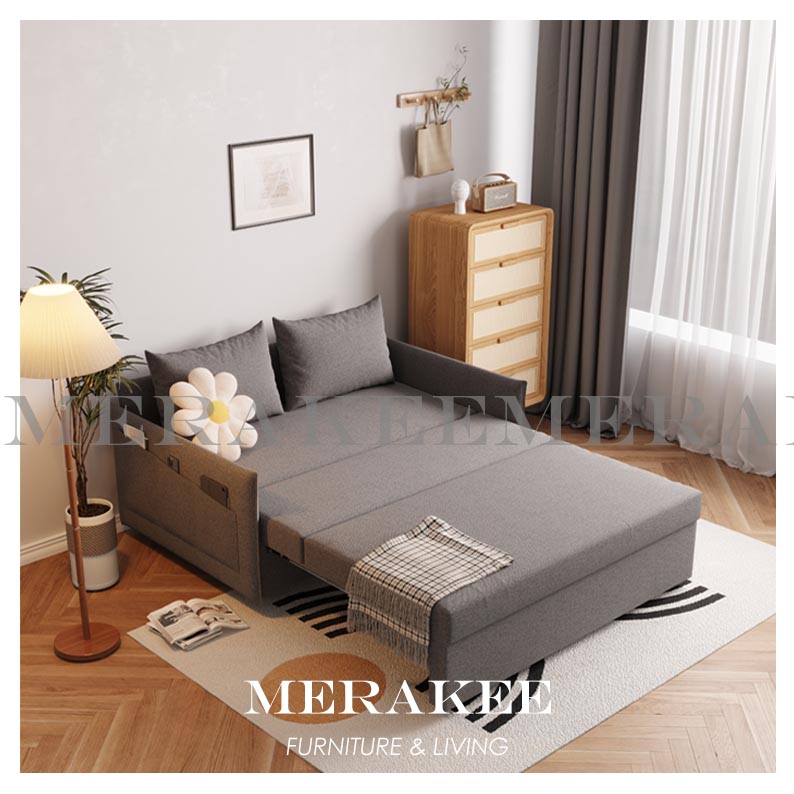 MERAKEE Multi Purpose Sofa Bed With Large Storage Color Solution Living Room Bedroom Furniture JC215