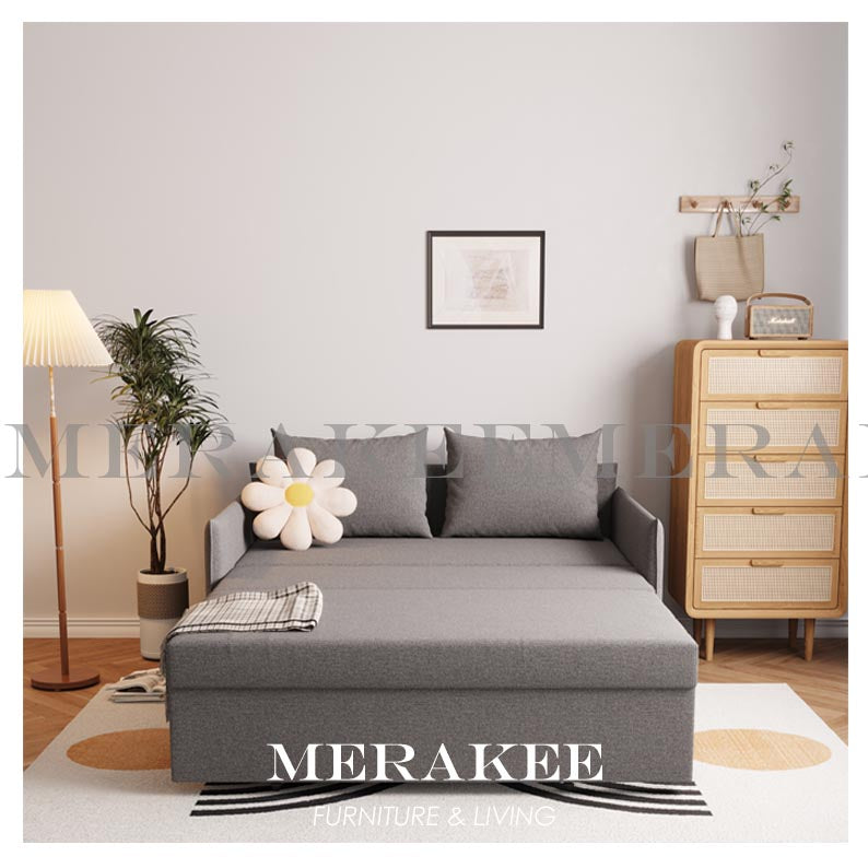 MERAKEE Multi Purpose Sofa Bed With Large Storage Color Solution Living Room Bedroom Furniture JC215