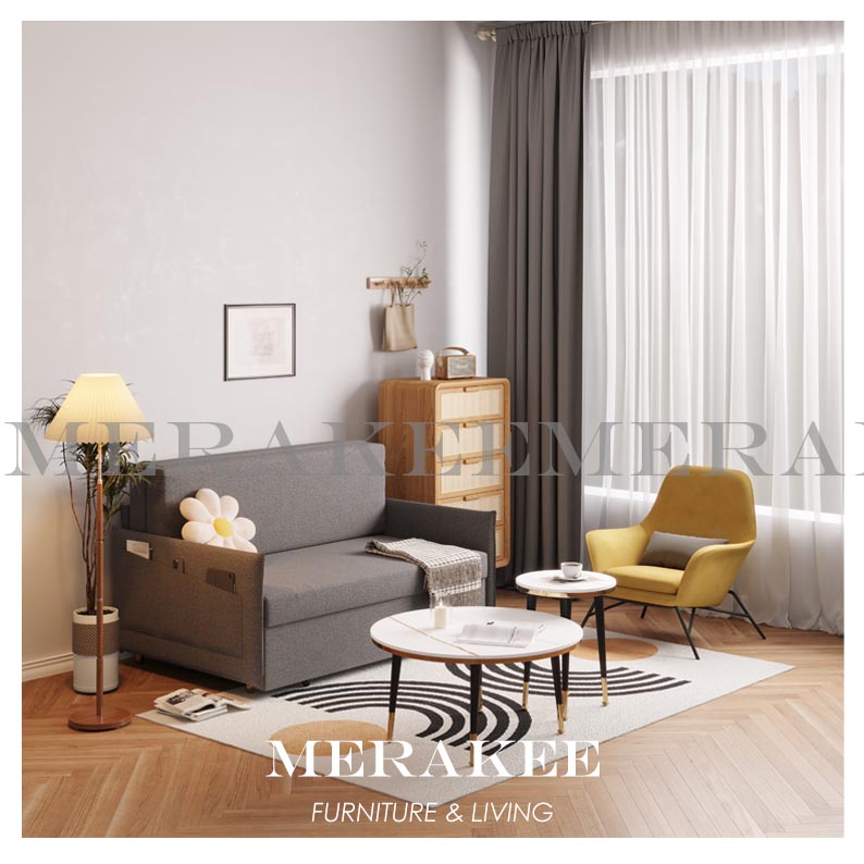 MERAKEE Multi Purpose Sofa Bed With Large Storage Color Solution Living Room Bedroom Furniture JC215