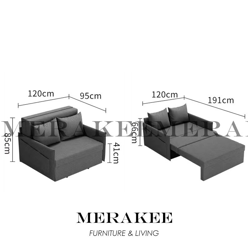 MERAKEE Multi Purpose Sofa Bed With Large Storage Color Solution Living Room Bedroom Furniture JC215