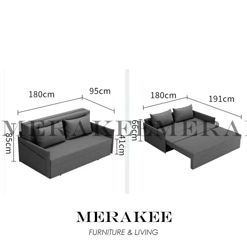 MERAKEE Multi Purpose Sofa Bed With Large Storage Color Solution Living Room Bedroom Furniture JC215