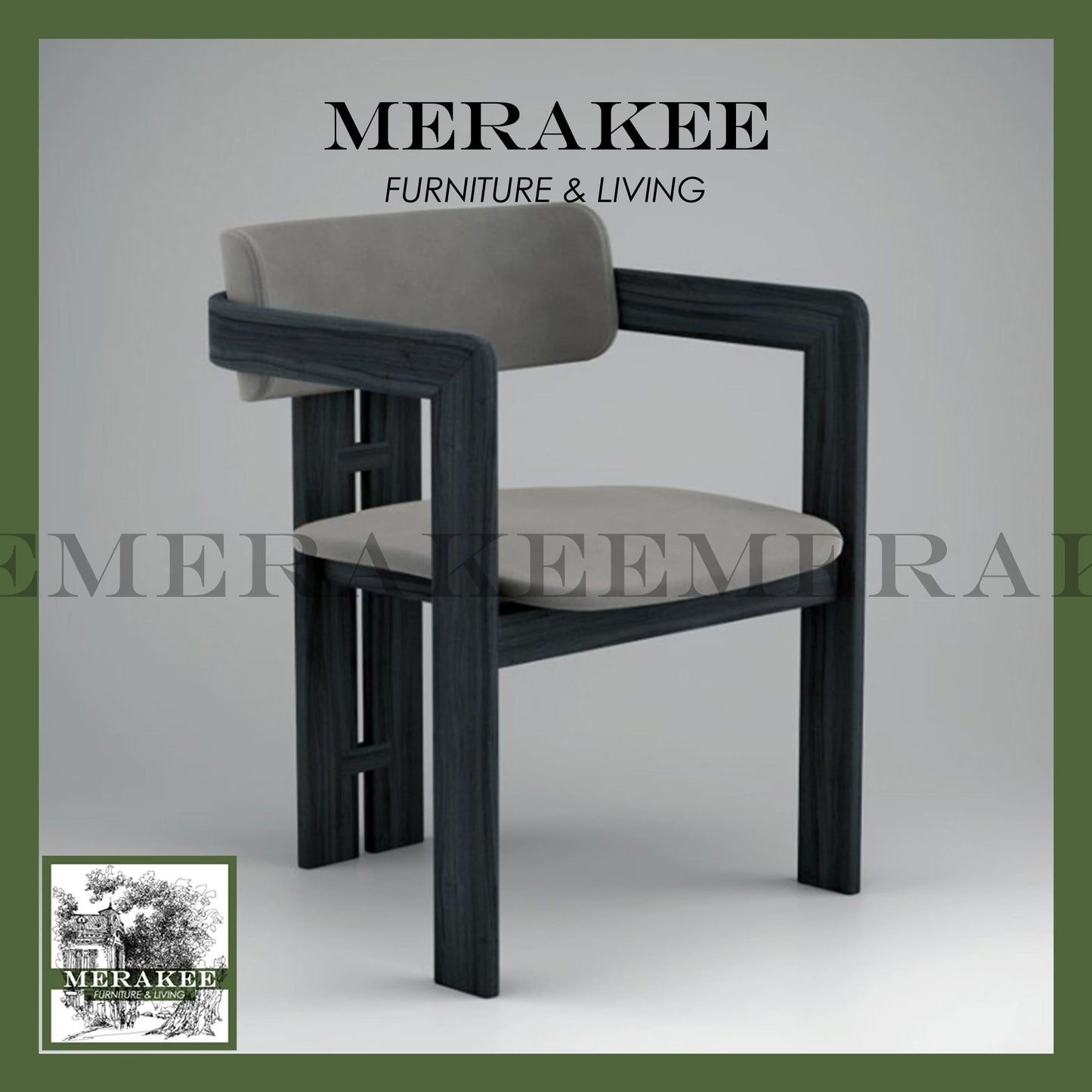 MERAKEE Dining Chair Solid Wood Chair Dining Room Furniture XY12