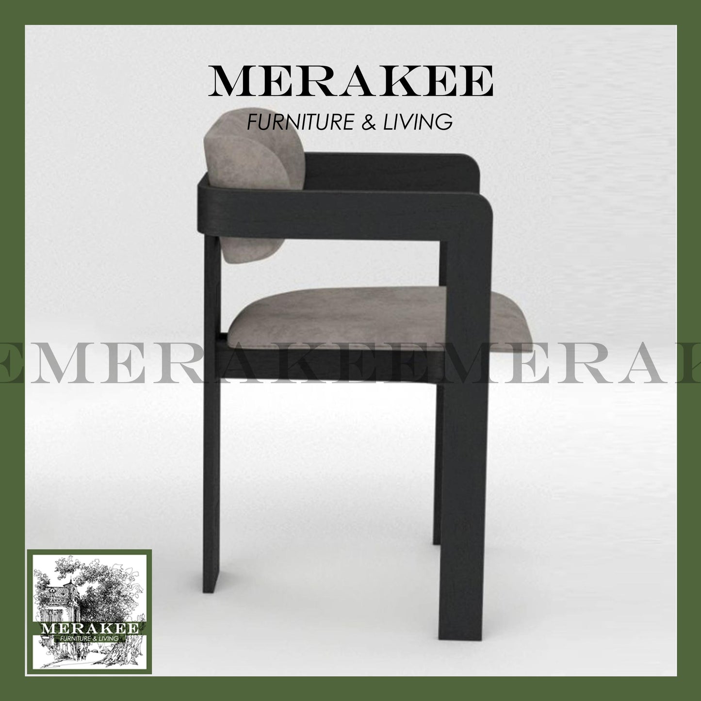 MERAKEE Dining Chair Solid Wood Chair Dining Room Furniture XY12