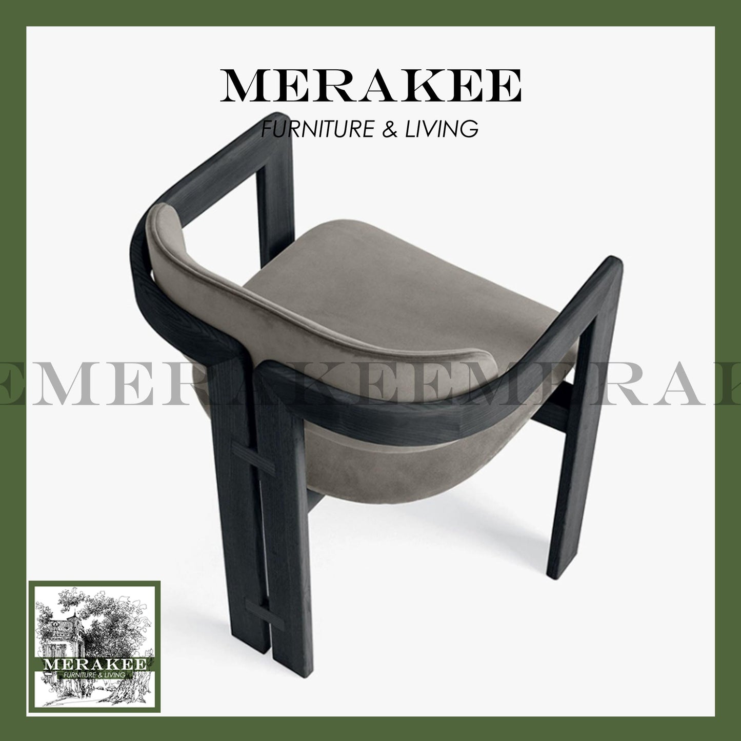 MERAKEE Dining Chair Solid Wood Chair Dining Room Furniture XY12