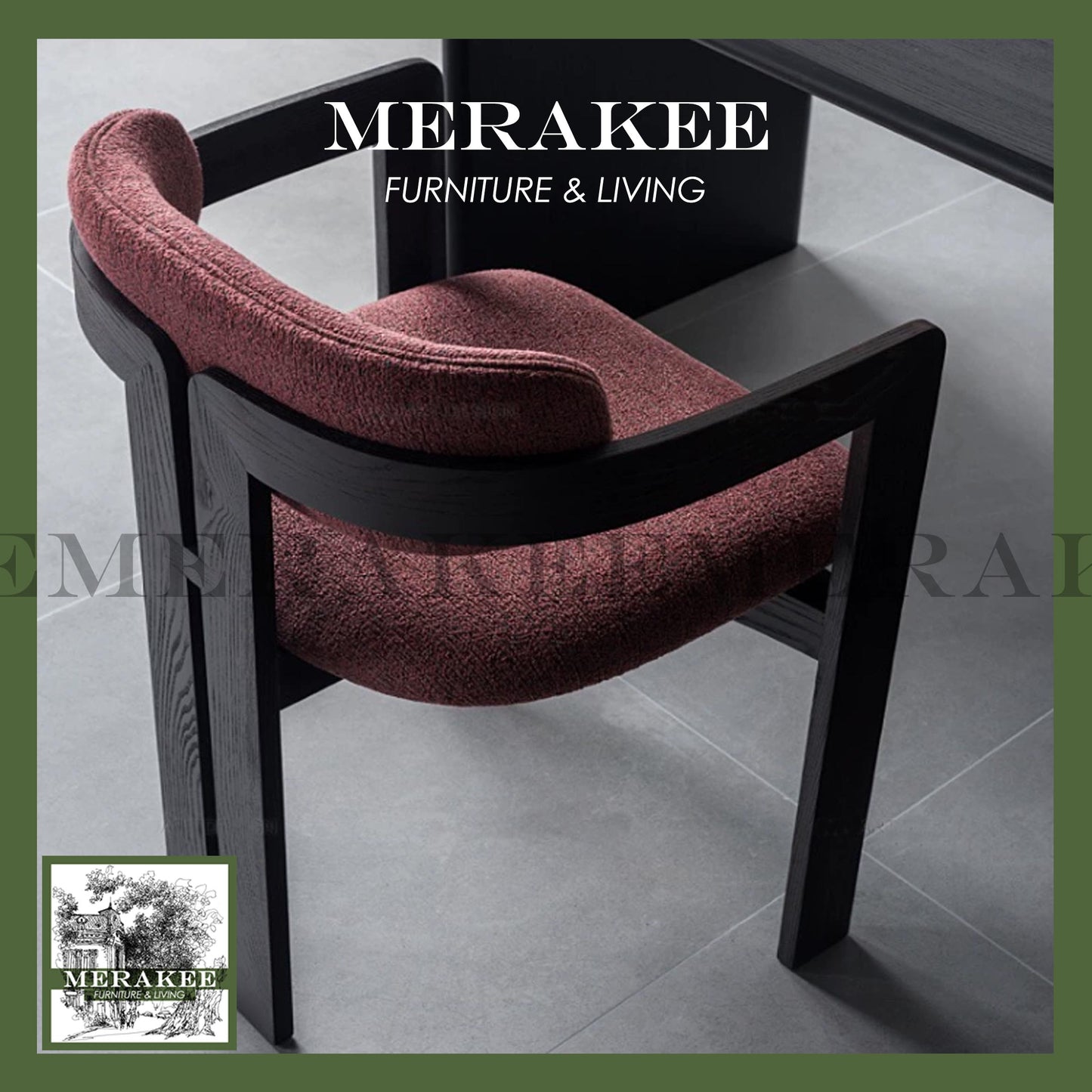 MERAKEE Dining Chair Solid Wood Chair Dining Room Furniture XY12