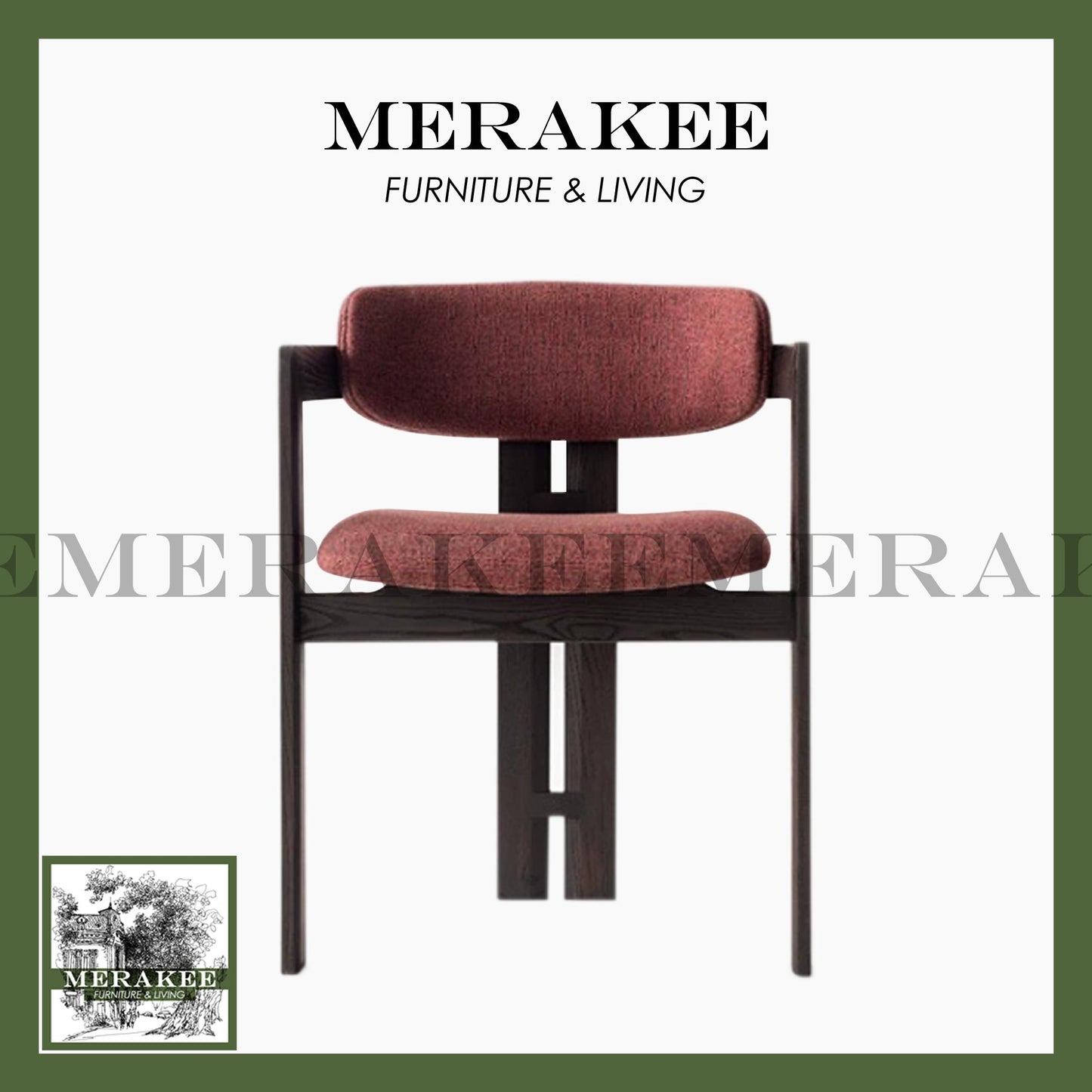 MERAKEE Dining Chair Solid Wood Chair Dining Room Furniture XY12
