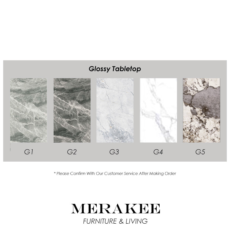 MERAKEE Customized Terrazzo Sintered Stone Dining Table Dining Room Furniture X1