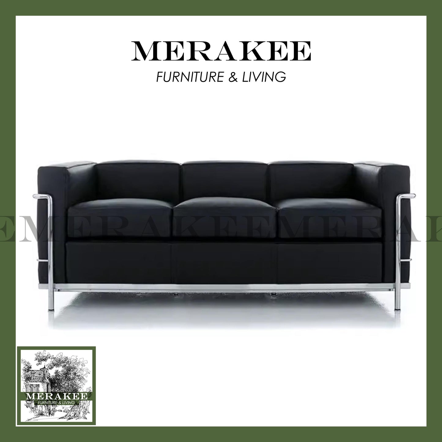 MERAKEE PU/Genuine Leather 1/2/3 Seater Sofa Color Solution Living Room Furniture YM09