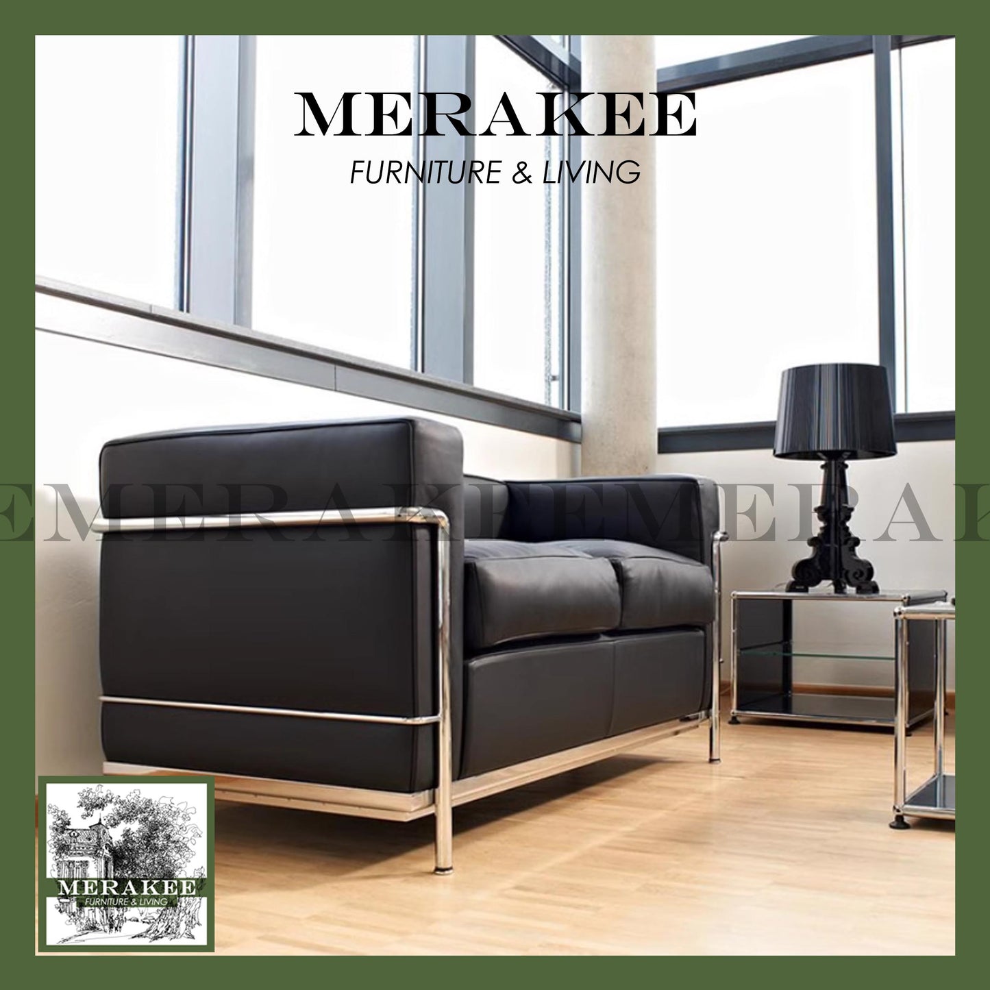MERAKEE PU/Genuine Leather 1/2/3 Seater Sofa Color Solution Living Room Furniture YM09