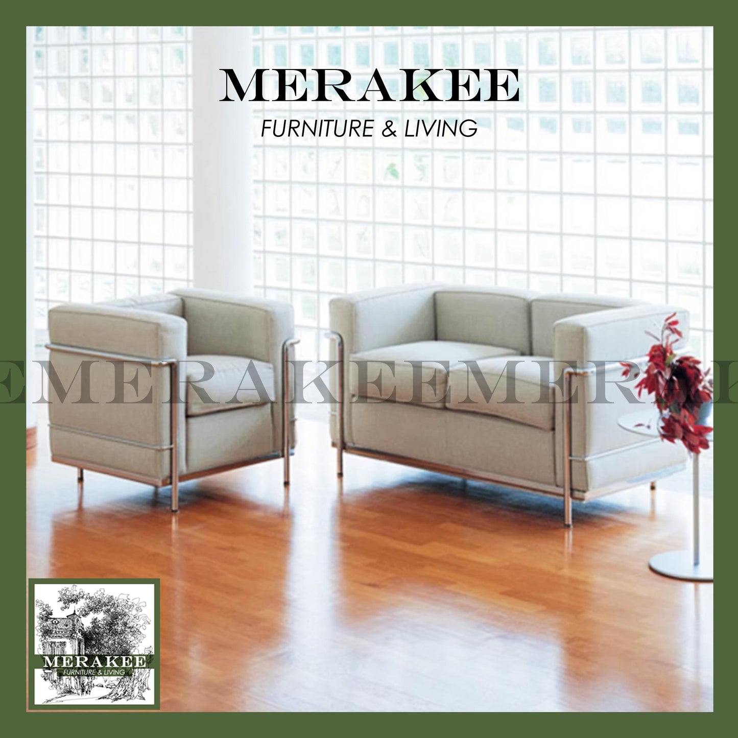 MERAKEE PU/Genuine Leather 1/2/3 Seater Sofa Color Solution Living Room Furniture YM09