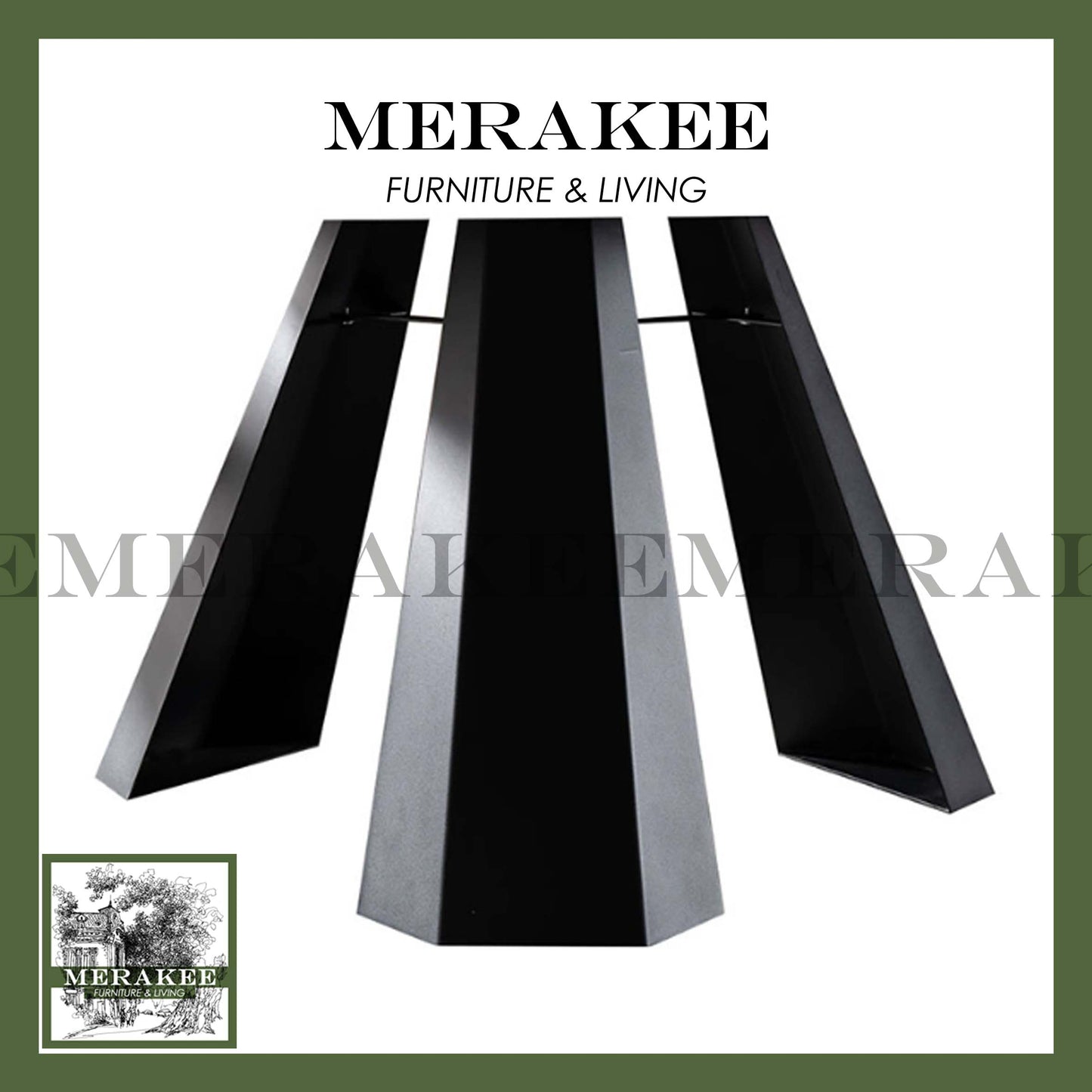 MERAKEE Sintered Stone Dining Table With Lazy Susan Customization Color Tabletop Dining Room Furniture PV38
