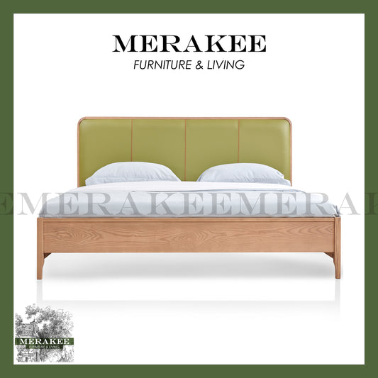 *Ready Stock* MERAKEE King/Queen Bed Frame Solid Ashwood Bedroom Furniture