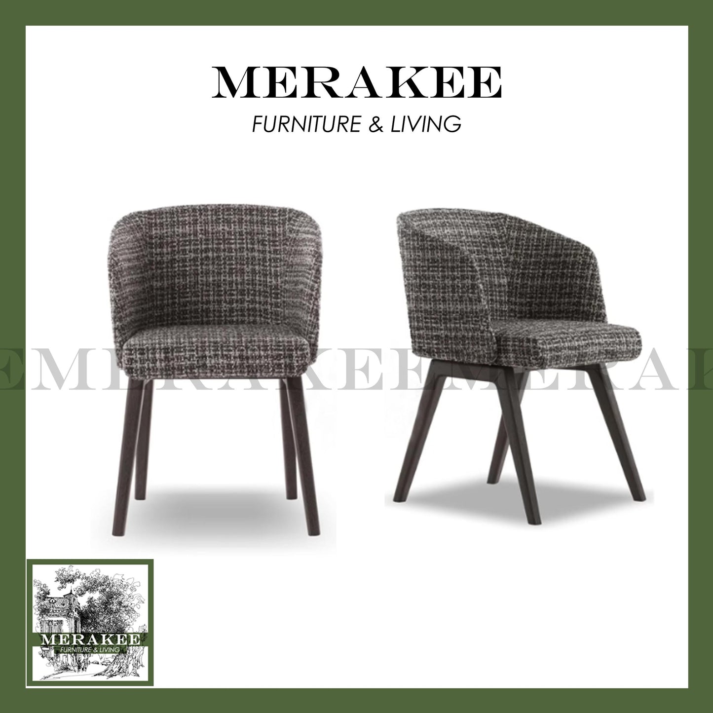 MERAKEE Dining Chair Solid Wood Chair Dining Room Furniture XY20