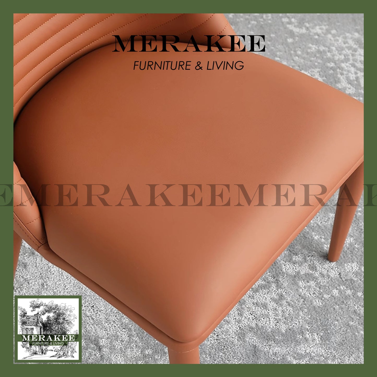 MERAKEE Dining Chair PU Leather Dining Room Furniture JM04