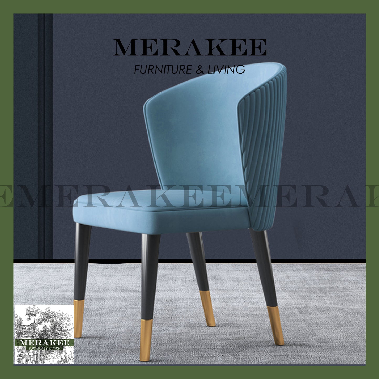 MERAKEE Dining Chair PU Leather Dining Room Furniture JCY22