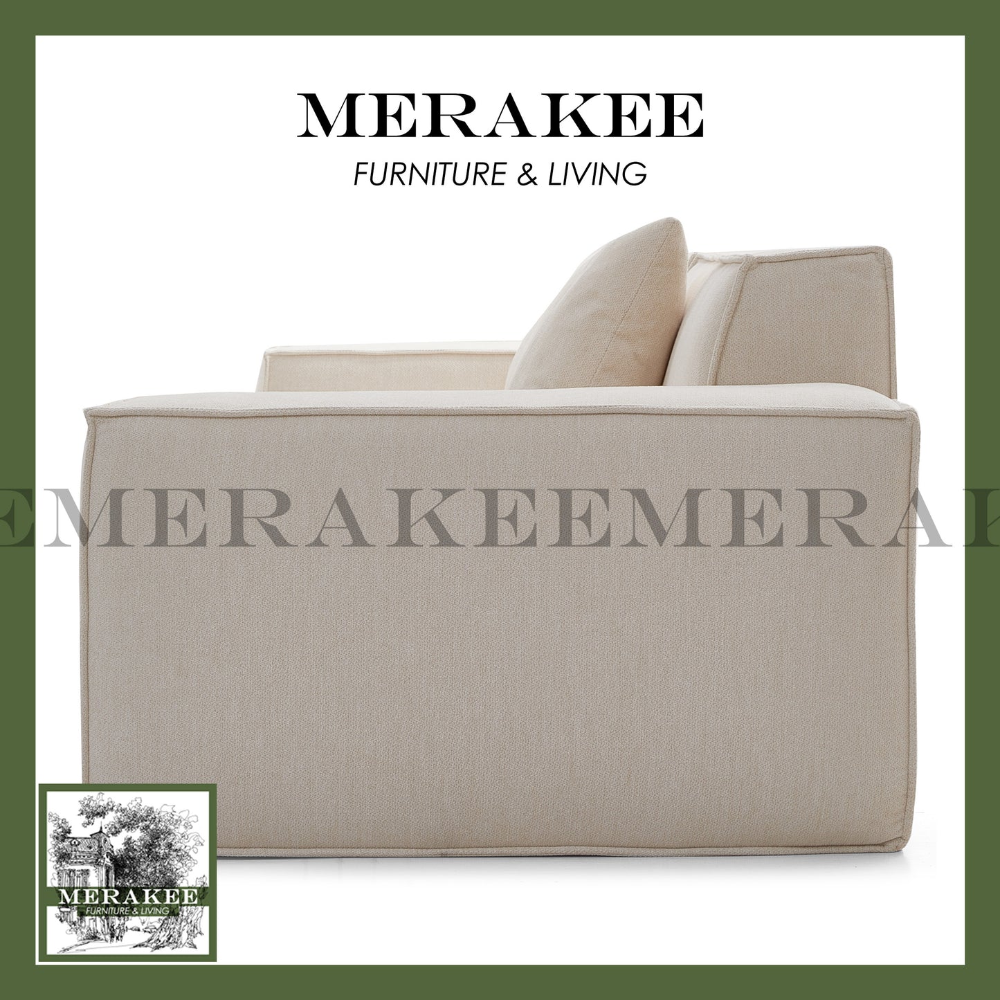 MERAKEE Compressed Sofa 2/3 Seater Modular/Sectional Firm Seat High Flexibility T004
