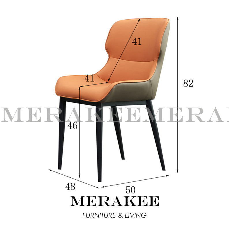 MERAKEE Dining Chair PU Leather Dining Room Furniture JCY19