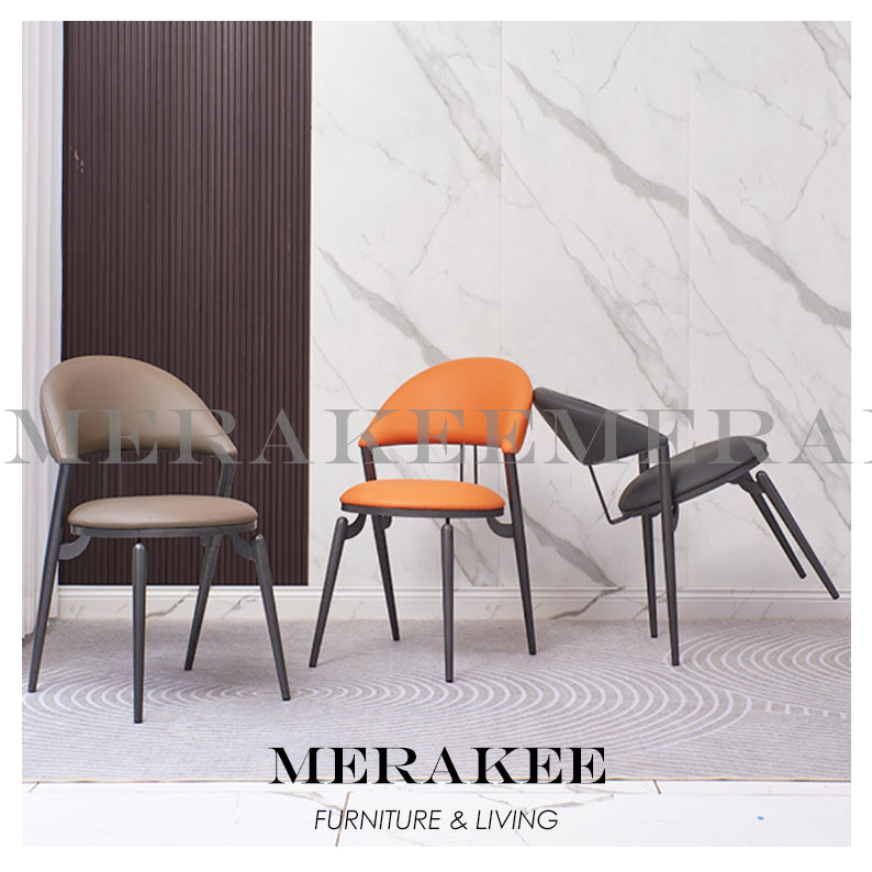 MERAKEE Dining Chair PU Leather Dining Room Furniture YZ02