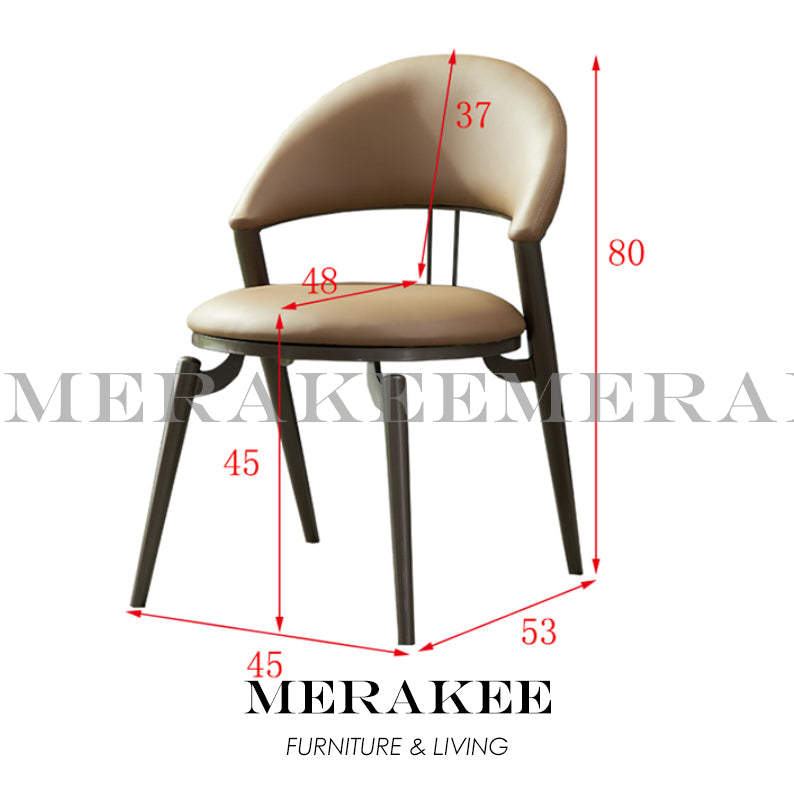 MERAKEE Dining Chair PU Leather Dining Room Furniture YZ02