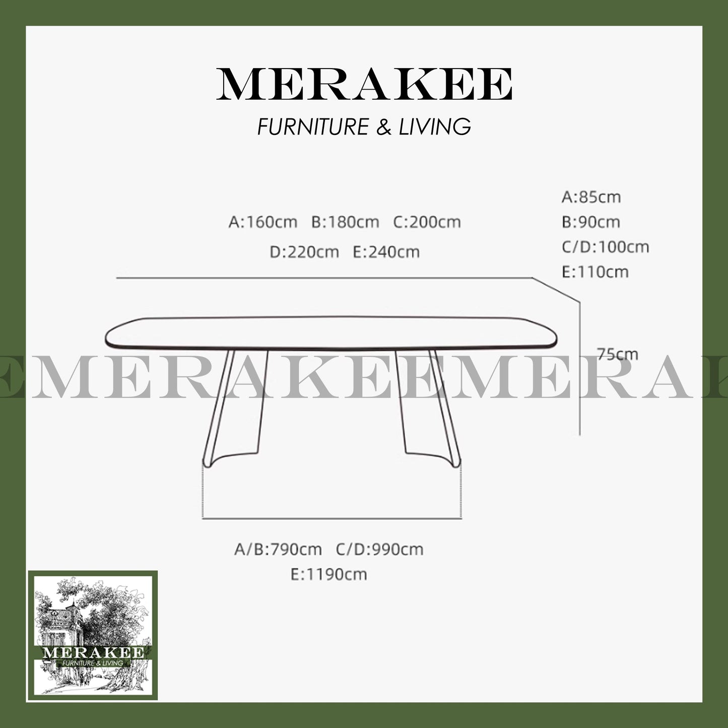 MERAKEE Sintered Stone Dining Table Customization Color Tabletop Stainless Steel Black/Grey/Gold/Rose Gold/Leg Dining Room Furniture PV62