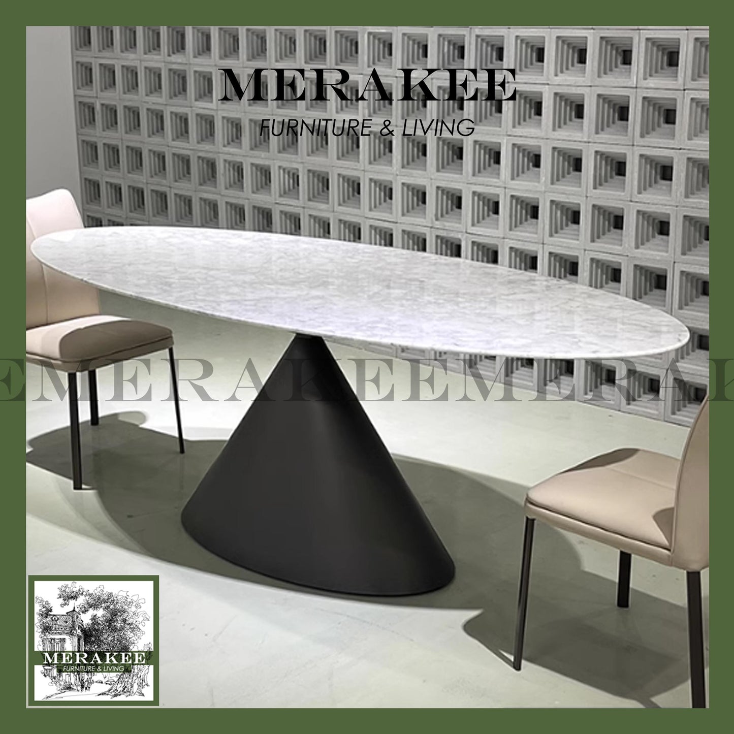 MERAKEE Sintered Stone Dining Table Customization Color Tabletop Carbon Steel/Stainless Steel Titanium Black/Grey/Silver Leg Dining Room Furniture PV60